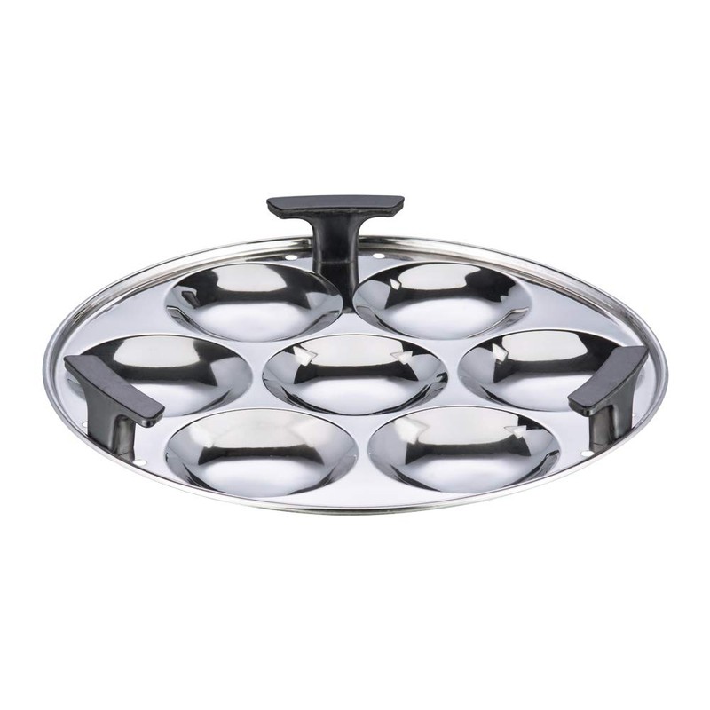 Vinod Cookware Hard Anodized Induction Bottom Multi-Kadai for Idli and