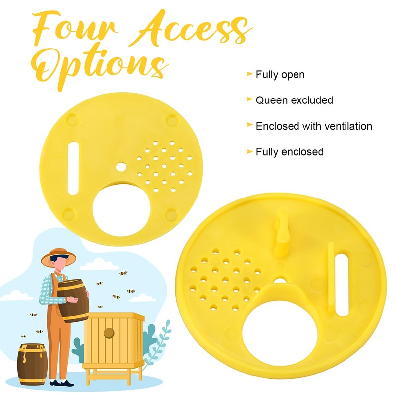 Plastic Beehive, 12pcs/set Plastic Beehive Nuc Box, Entrance Gate Beekeeping