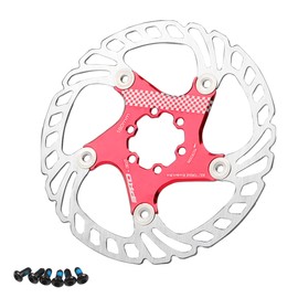 Bicycle Disc Brake Disc 160 mm 180 mm 203 mm Mountain Bike Swimming Disc Rotor (Red 160 mm)