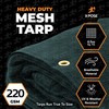 Xpose Safety Heavy Duty Green Mesh Tarp 20' x 20'
