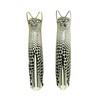The Friendly Trading Co Tall Pair Spotted Cats Sculpture in