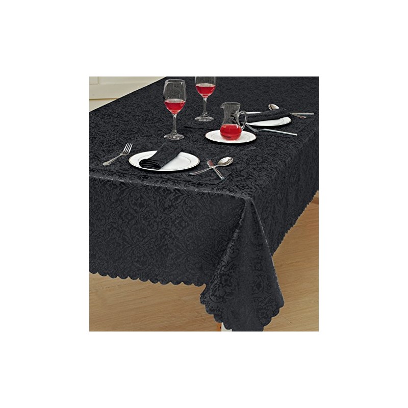 Best Linen Table Cloth Classic Damask Printed Jacquard Table Cover