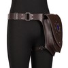 HiiFeuer Medieval Faux Leather Thigh Bag, Adjustable Drop Leg Pouch