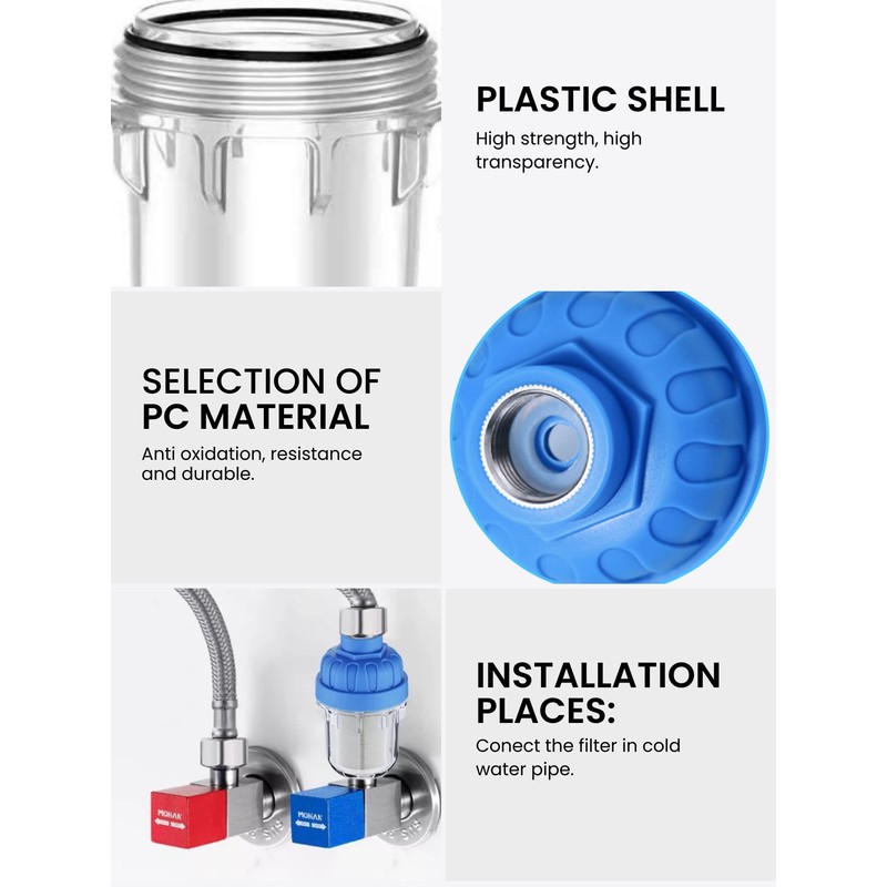Water Sediment Pre Filter (40Micron - 3/4") SUS304 Stainless Steel