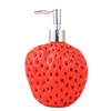 WAIT FLY Strawberry Shaped Soap Dispenser with Removable Pump, Refillable