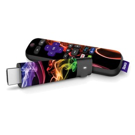 MightySkins Skin Compatible with Roku Streaming Stick + - Bright Smoke | Protective, Durable, and Unique Vinyl Decal wrap Cover | Easy to Apply, Remove, and Change Styles | Made in The USA