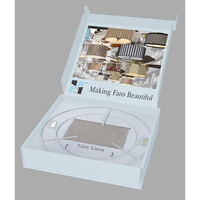 FANTASTIC SHADE CLIPS Ceiling Fan Drum Shade Kit - 100%