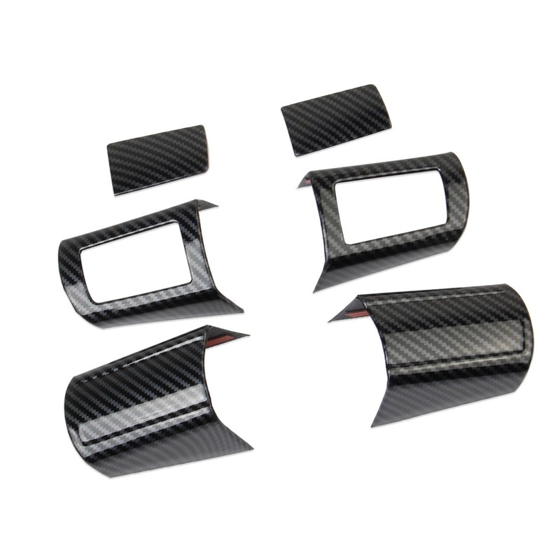 Korlot Carbon Fiber Style Steering Wheel Trim Accessories for 2008-2010