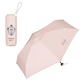 2025 Wpc. Tamagotchi x Wpc.tchi Parasol, Light Blocking, Egg-Shaped Motif, Pink (Mametch), 100% Light Blocking/UV Cut/UPF50+/Heat Shield, For Both Sunny and Rainy Weather, Folding Umbrella