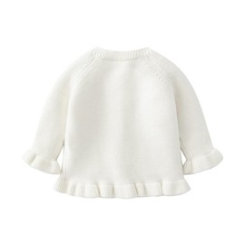 Vivobiniya Toddler and Baby Girl Cardigan Knit Sweater Infant Cotton Tops(90)