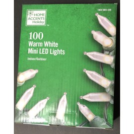 Home Accents Holiday 100 LED Mini Lights Mini With Green Wire - 28 Ft