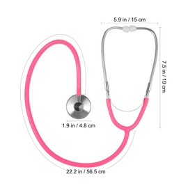 TOYANDONA Kids Stethoscope that Works, Real Working Nursing Stethoscope for Kids Role Play, Cute Pink Doctor Pretend Game Doctor Nurse Costume Accessories for Toddlers 3-7