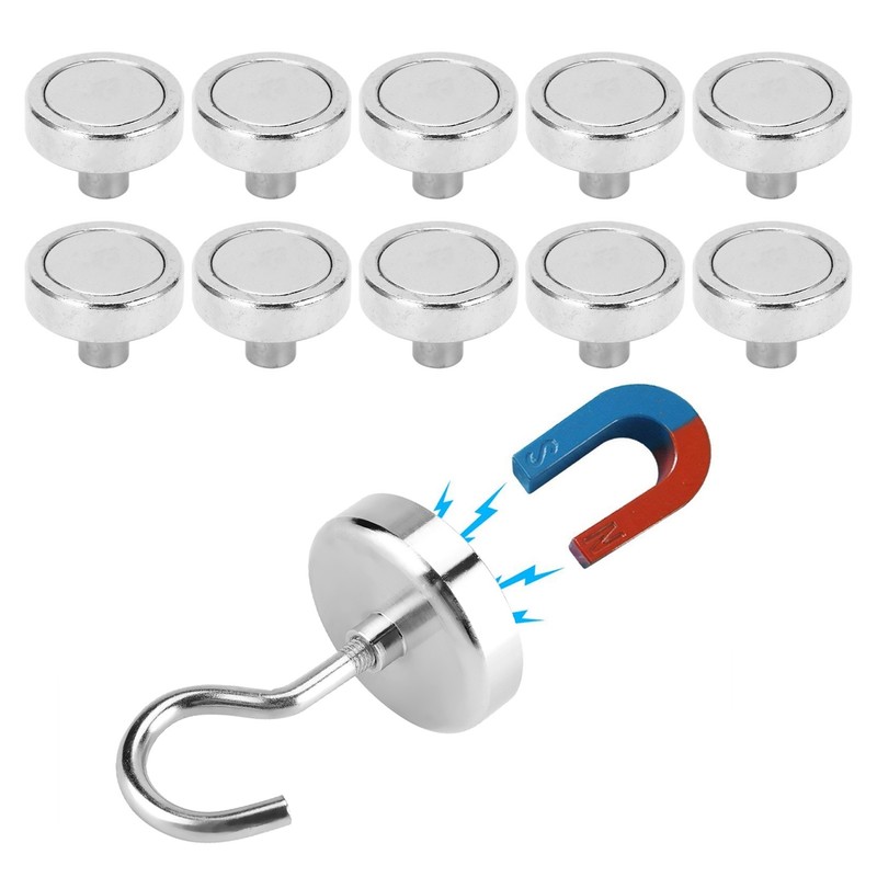 20Pcs Silver Neodymium Pot Magnet Base NdFeB Magnet Nickel Plating