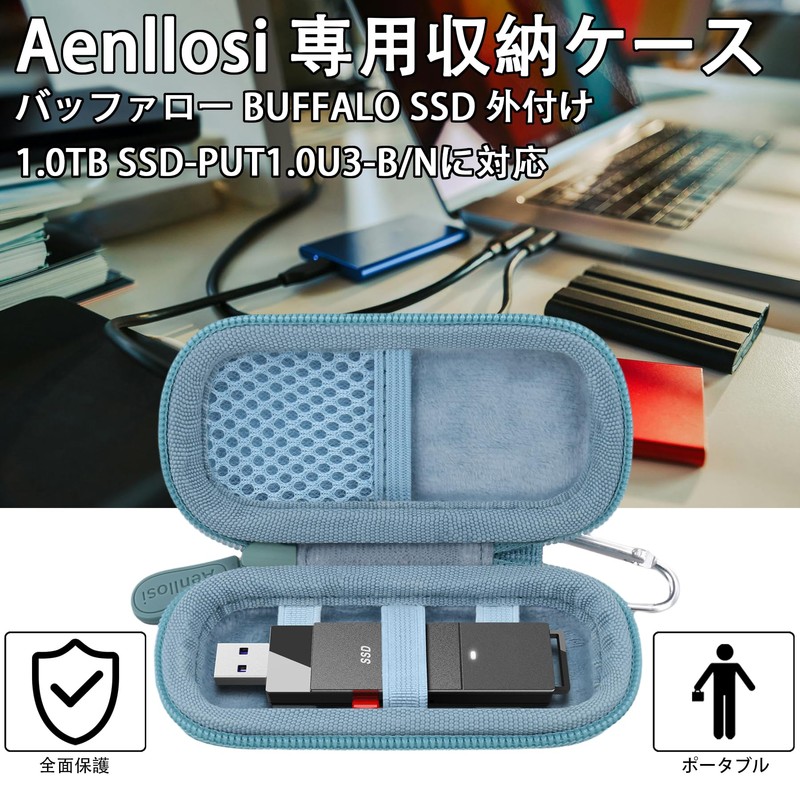 (Case Only) BUFFALO External 1.0TB SSD-PUT1.0U3-B/N SSD-PUT250U3-B/N SSD-PUT500U3-B/N Dedicated Storage