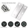 TamBee 20Pcs 3inch Folding Butt Hinges Cabinet Cupboard Closet Hardware