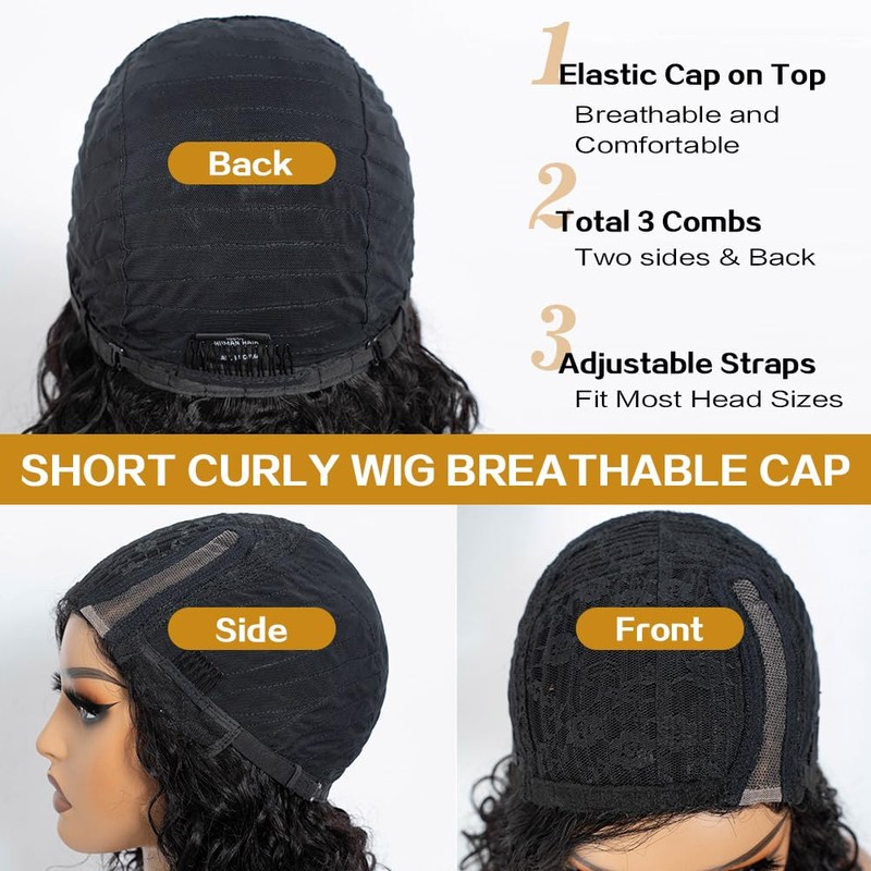 Joedir Bob Human Hair Wigs for Black Women Wear and