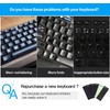 (2PCS) Ukrainian Keyboard Stickers, Ukraine Keyboard Letters Replacement Sticker with