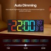 JALL 16.2" Large Digital Wall Clock with Seconds, Bluetooth Sync,