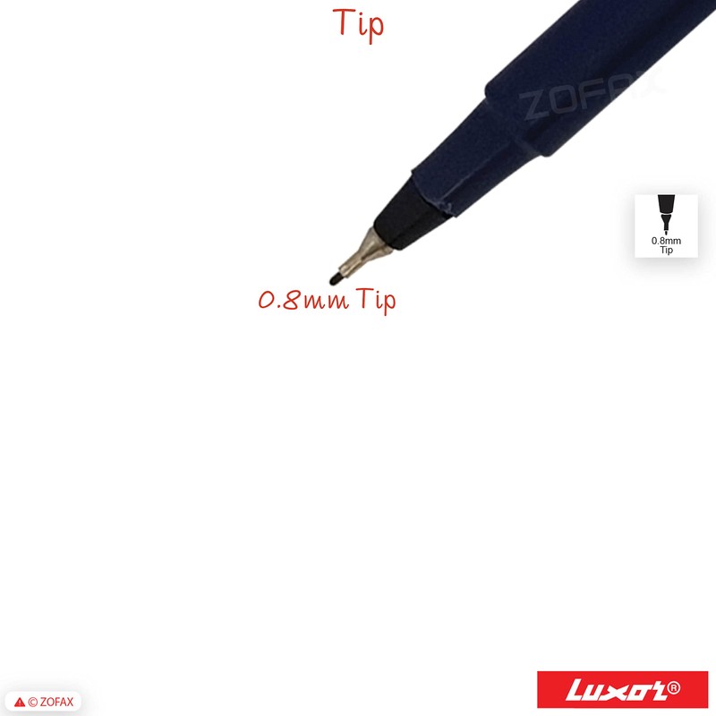 Write05 Fineliner Pens, BLUE, 0.5mm Ultra Fine Tip, Pack of