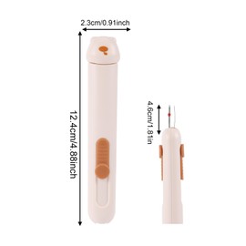 3 In 1 Automatic Needle Threaders Seam Ripper, Needle Storage Quick Threading Tool Ideal Quilting Supplies Sewing Kit for Hand Sewing Quick Threading Embroidery(Yellow-White Color)