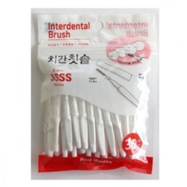 Dental Interdental Brush Type I 30P SSSS 0.4mm 8816 Foreign Matter Plaque Tartar Removal Oral Bad Breath prevention