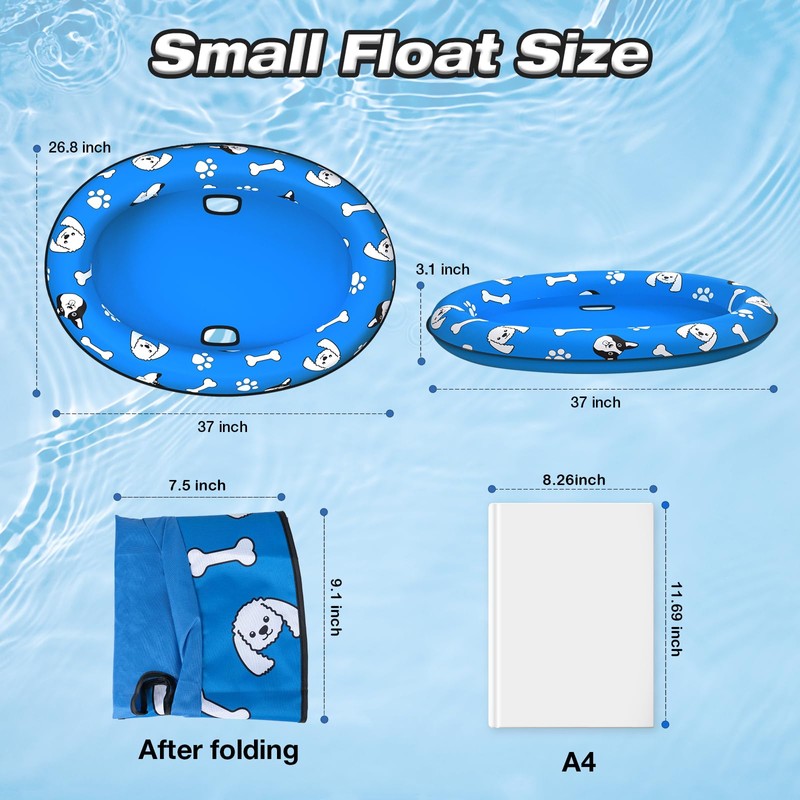 MICOOYO Dog Float Raft - Inflatable Dog Swimming Float for