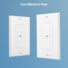 Cable Matters 2-Pack 1-Gang Wall Cable Pass Through Wall Plates