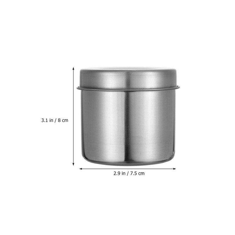Unomor 2Pcs Stainless Steel Food Storage Containers with Airtight Lids