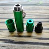 Torch Lighter,Handheld Multifunctional All-in-One Tube Built-in Detachable Windproof Lighter,Outdoor,Indoor,Camping,Candle,Birthday,Green (2PCS)