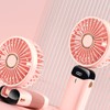 Folding Fan USB Digital Display Handheld Ergonomic Handle ABS PC
