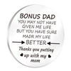 OXYEFEI Pocket Hug Token Gifts for Step Dad Fathers Day