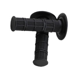 Jevina Motorcycle Grips Handlebar Grips Motorcycle Scooter 22 mm Rubber Motocross Black