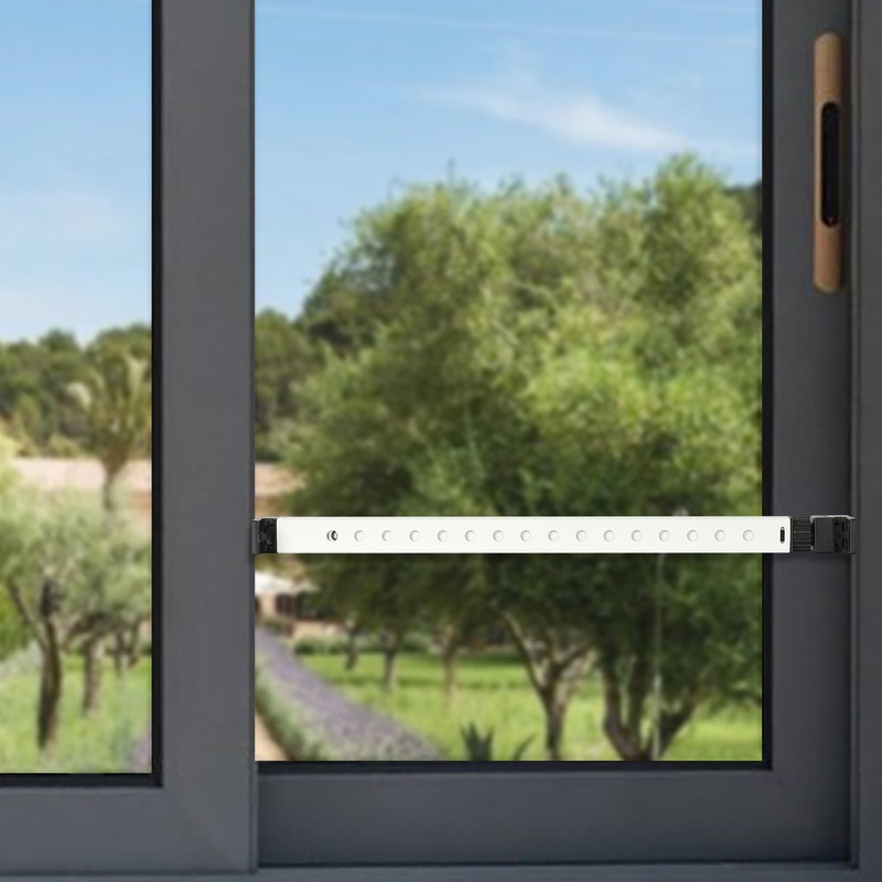 2-Section Upgrade Window Security Bar 2 Pack with Child-Proof Anti-Lift