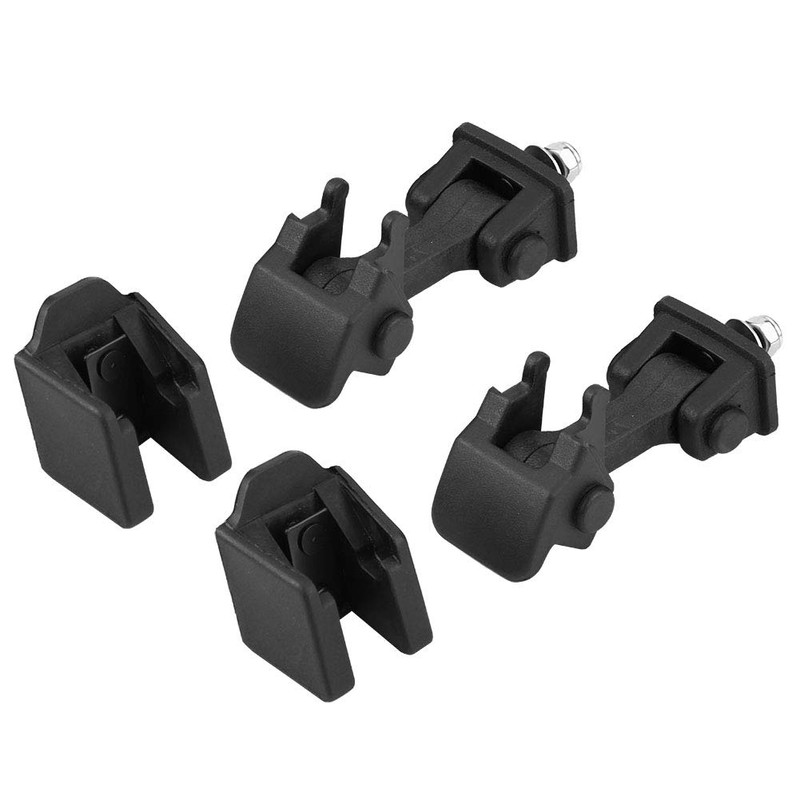 2 Pairs Front Hood Lock Safety Lock & Bracket Hood