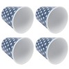 4Pcs/Set Cute Melamine Mug Imitation Porcelain Beverage Cup for Home