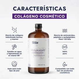 Colgeno Hidrolizado Lquido Hebbe Cosmetics 1kg Rejuvenecedor Piel Cabello                                                                             