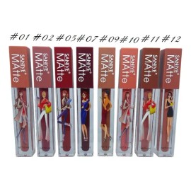 Set Labiales Líquidos Matte Color Profundo Hidratante 8 Pzas                                                                                          