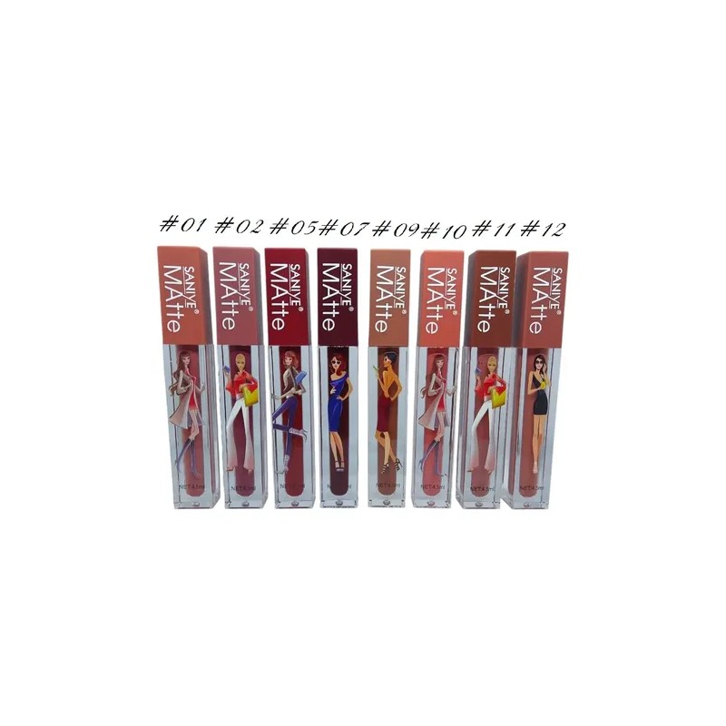 Set Labiales Líquidos Matte Color Profundo Hidratante 8 Pzas