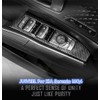 JUIVEEL Carbon Fiber Grain ABS Car Interior Window Switch Panel