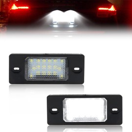 DYNVEX 2 Stücke LED Kennzeichenbeleuchtung für V-W GOLF5 Variant Pass-at 3bg Tiguan Touareg Bora Limousine/Variant, [Can-bus Fehlerfrei] Premium und Langlebig 18 SMD Nummernschildbeleuchtung