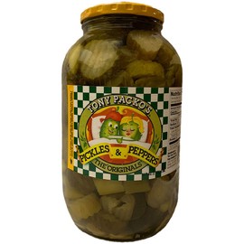 Tony Packos Original Pickles & Peppers - Large 64 ounce Jar