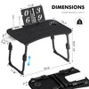 Lap Desk for Bed Adjustable Height, Foldable Bed Table with