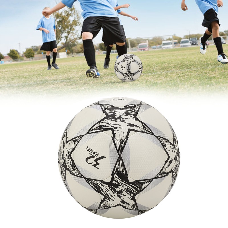 Soccer Ball Size 5 High Elasticity Kick Resistant PU Leather