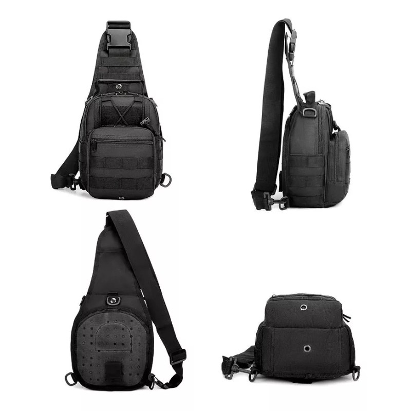 Best Mochila Táctica Militar Multiusos Pechera Cruzada Campismo