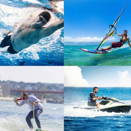 Cyrder Nearsighted Swimming Goggles Men Women – Mirrored Shortsighted Swim Glasses, Myopia Goggles with Earplug and Case, HD Anti-fog, UV Protect, -7.0