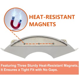 Heat Deflector Modification for Pit Boss: Improved Grate Temperatures with Pit Boss Accessories Magnetic Heat Plate - Air Gap Mod with Pit Boss Heat Diffuser, Less Fly Pellet Dust, Reduce Hot Spots