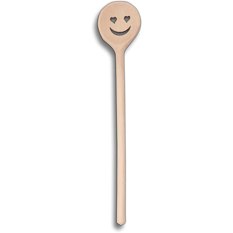 HOFMEISTER® Wooden Cooking Spoon with Heart Eyes Face Motif