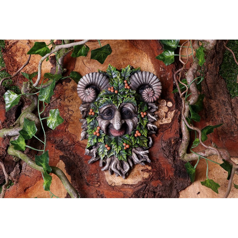 Nemesis Now Rawan Tree Spirit Wall Plaque, Green, 21.3cm