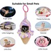 Plush Sugar Glider Bed, Hamster Hammock Bedding Hand-Woven Guinea Pig