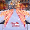 20 Pack Solar Christmas Candy Cane Lights, Christmas Decorations Outdoor